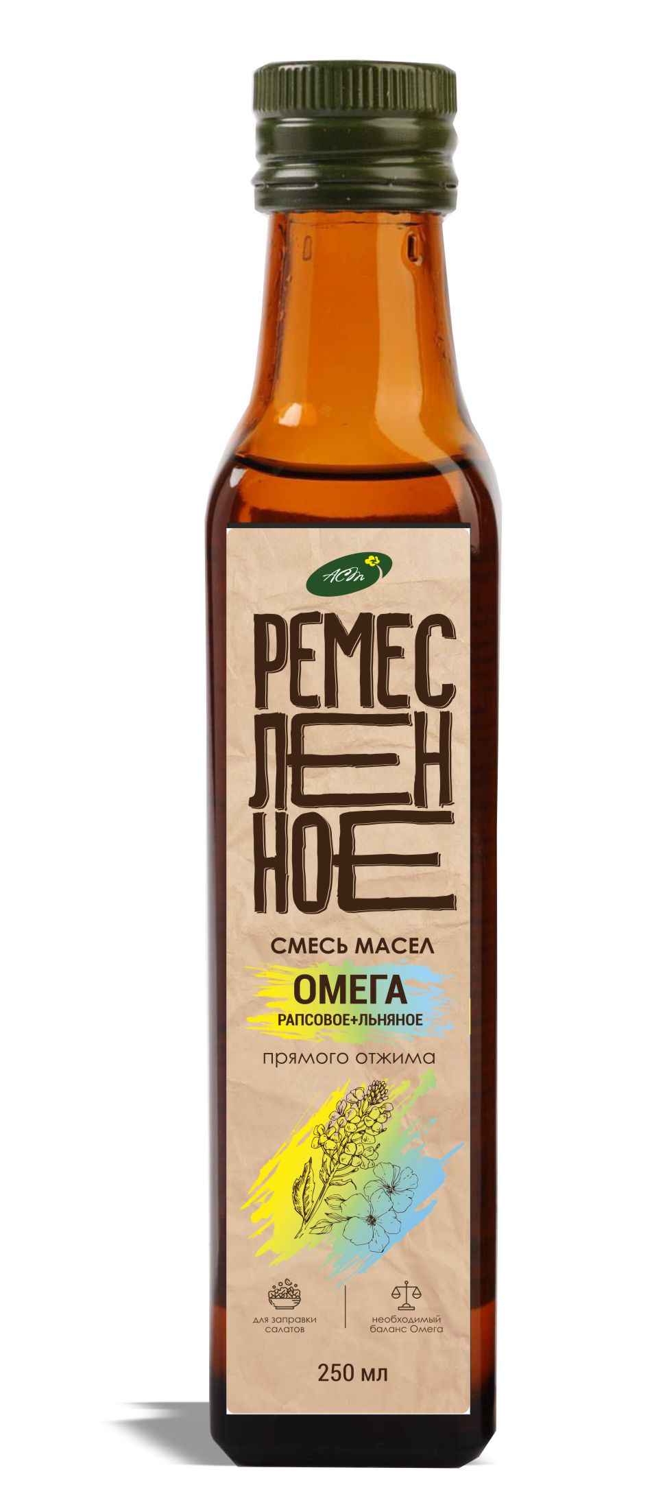 Смесь масел Омега прямого холодного отжима «Ремесленное»