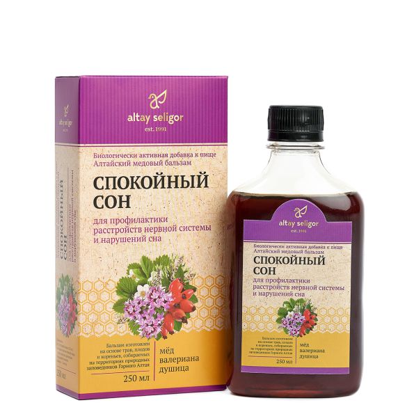 Алтайский медовый бальзам "Спокойный сон"