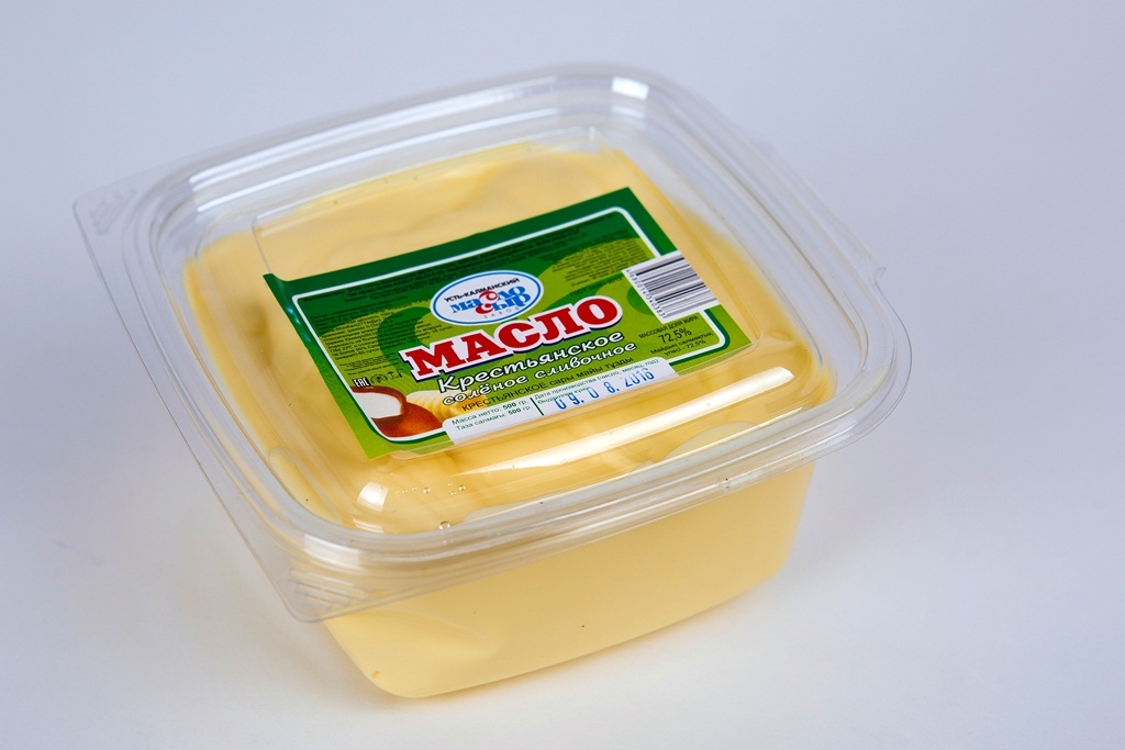 Масло сливочное "Крестьянское" 72,5%, соленое
