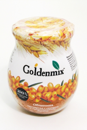 Goldenmix с пророщенной пшеницей (облепиха, протёртая с сахаром, с пророщенной пшеницей)